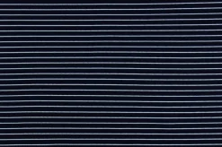 Lycra – Small stripes navy