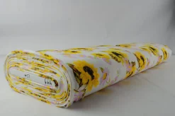 Lycra – Sunflower on white