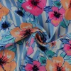 Lycra – Sunset stripes floral