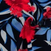 Lycra – Tropical blossom navy