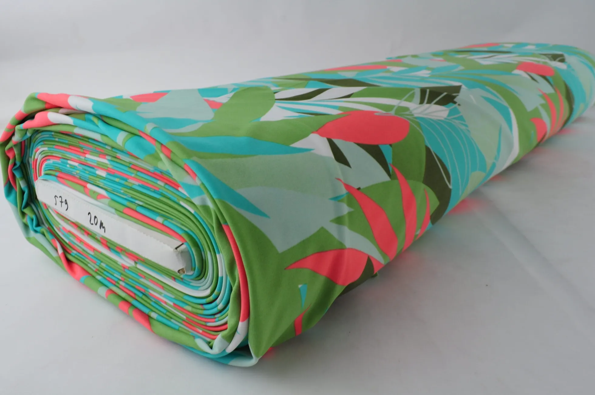 Lycra – Tropical breeze turquoise, fuchsia & green