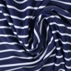 Lycra – White stripes on navy
