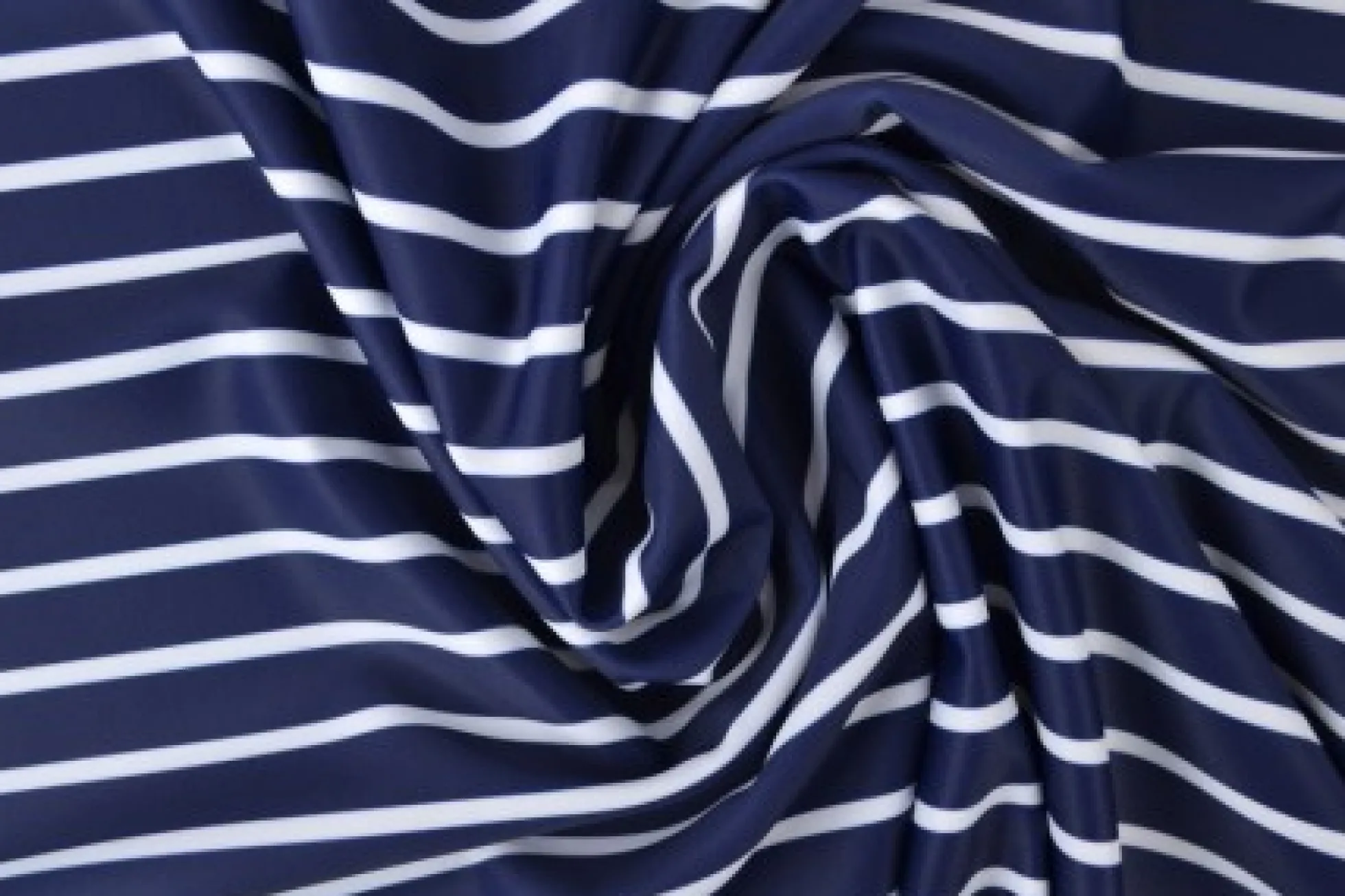 Lycra – White stripes on navy