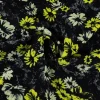 Lycra – Yellow & champagne blossom on black
