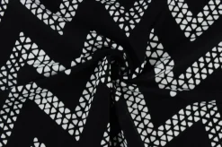 Lycra – Zigzag black & white
