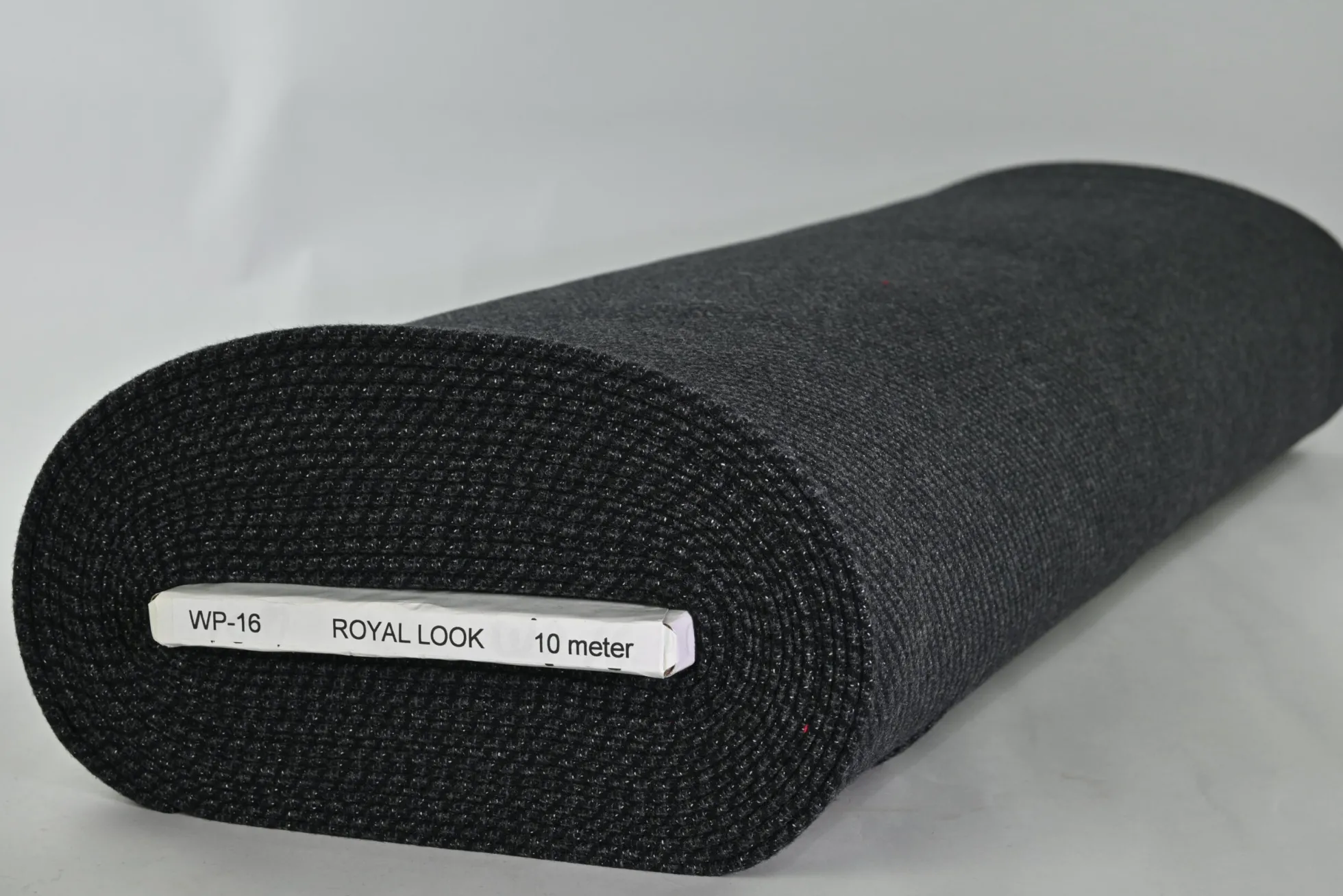 Mantelwol – Antraciet & zwart twill