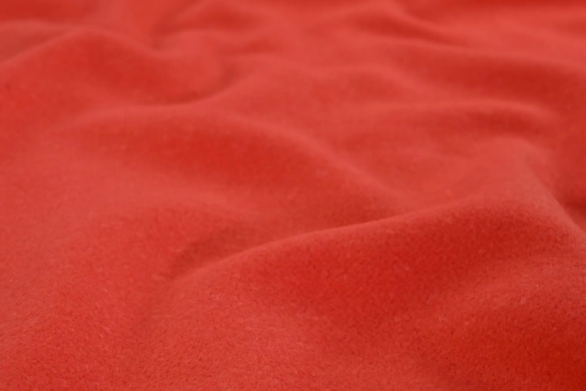 Mantelwol brushed – Donker oranje