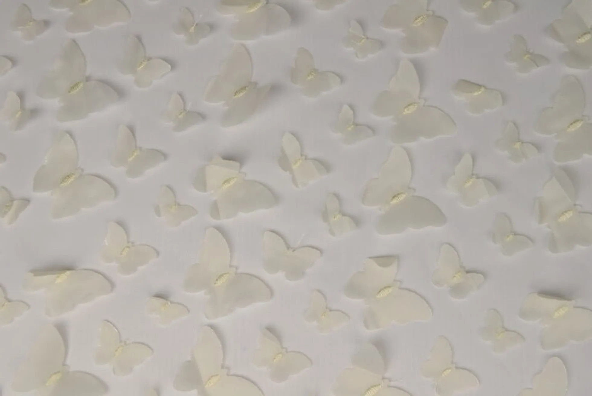 Mesh Butterfly – Champagne geborduurd