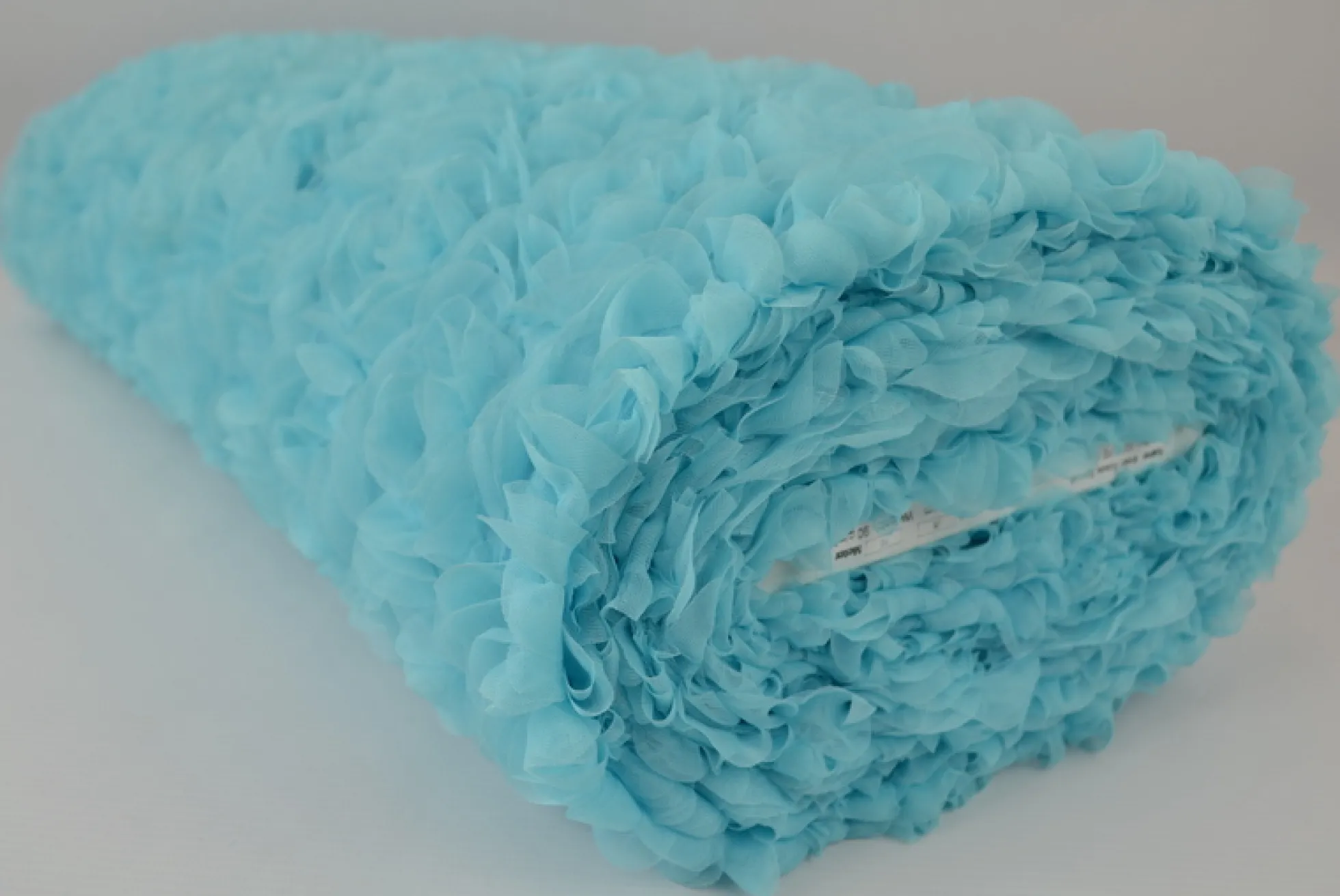 Mesh deluxe – Aquablauw roses
