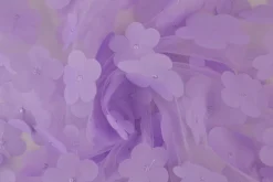 Mesh Flower – Lavendel geborduurd