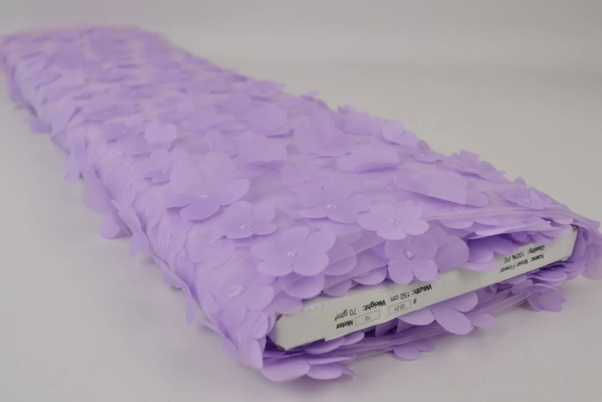 Mesh Flower – Lavendel geborduurd