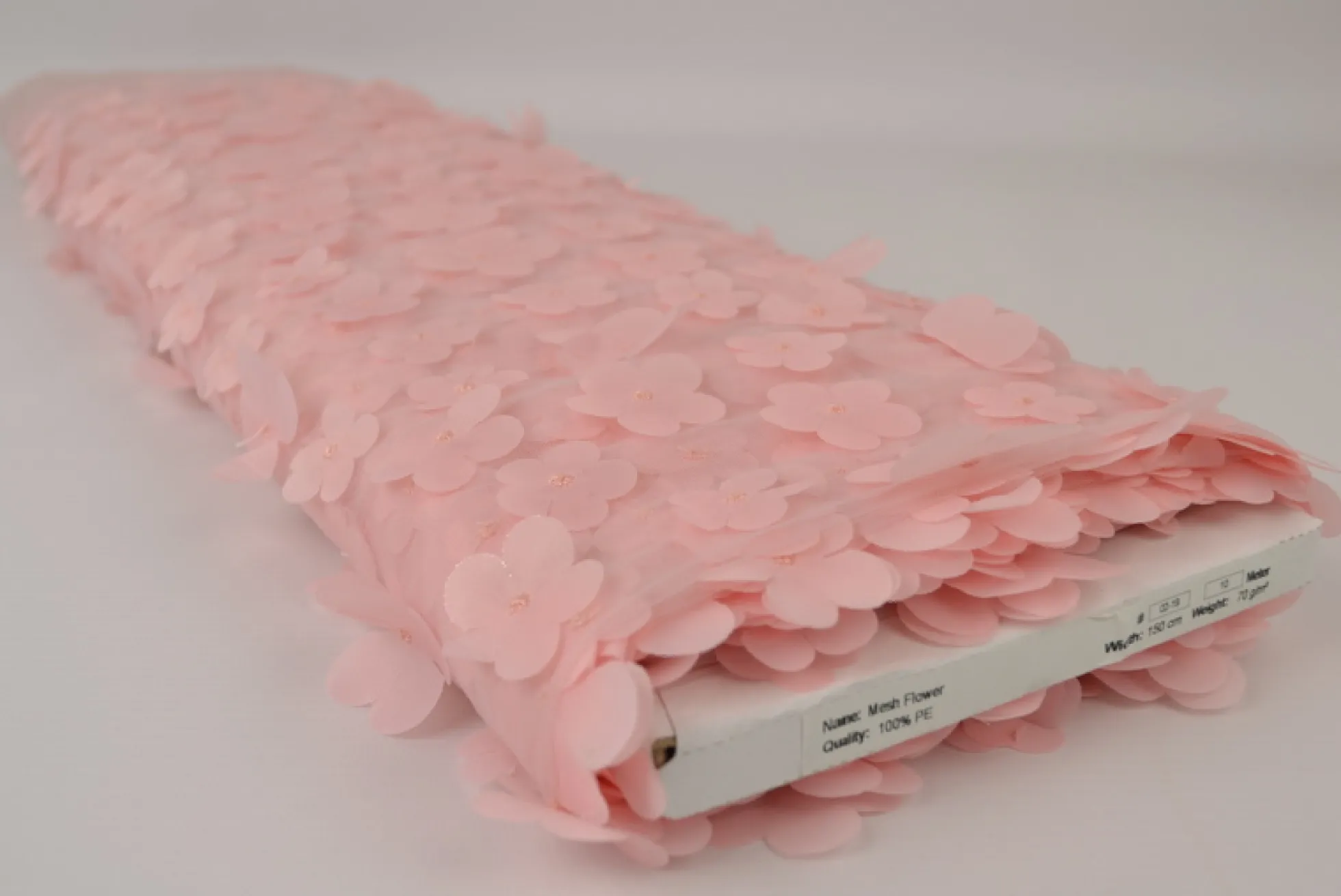 Mesh Flower – Oudroze geborduurd