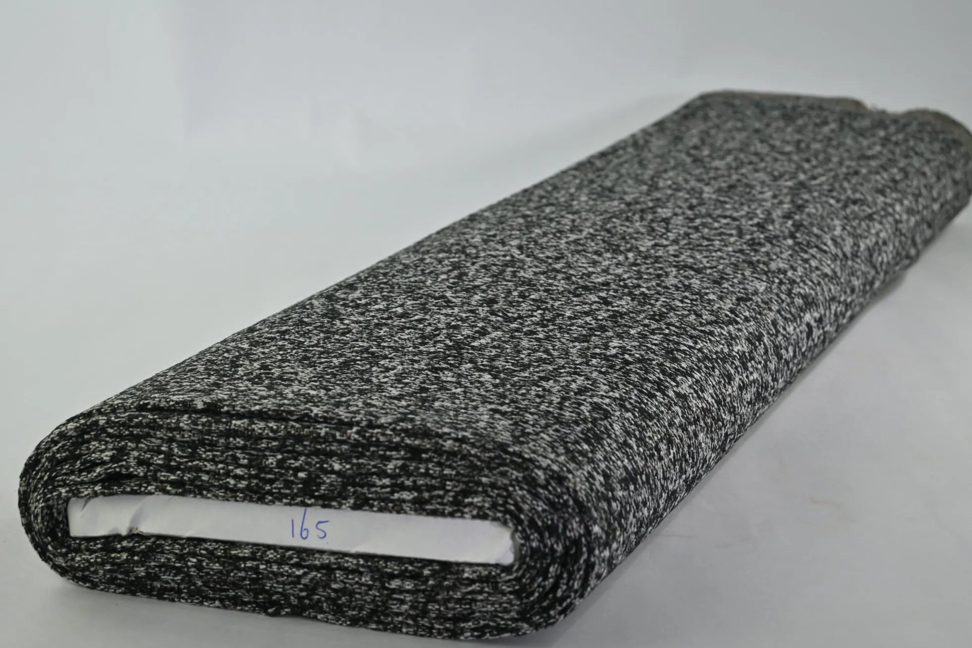 Meubelstof – Black / white / taupe melange