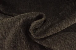 Meubelstof / Outdoor – Dark brown velours look