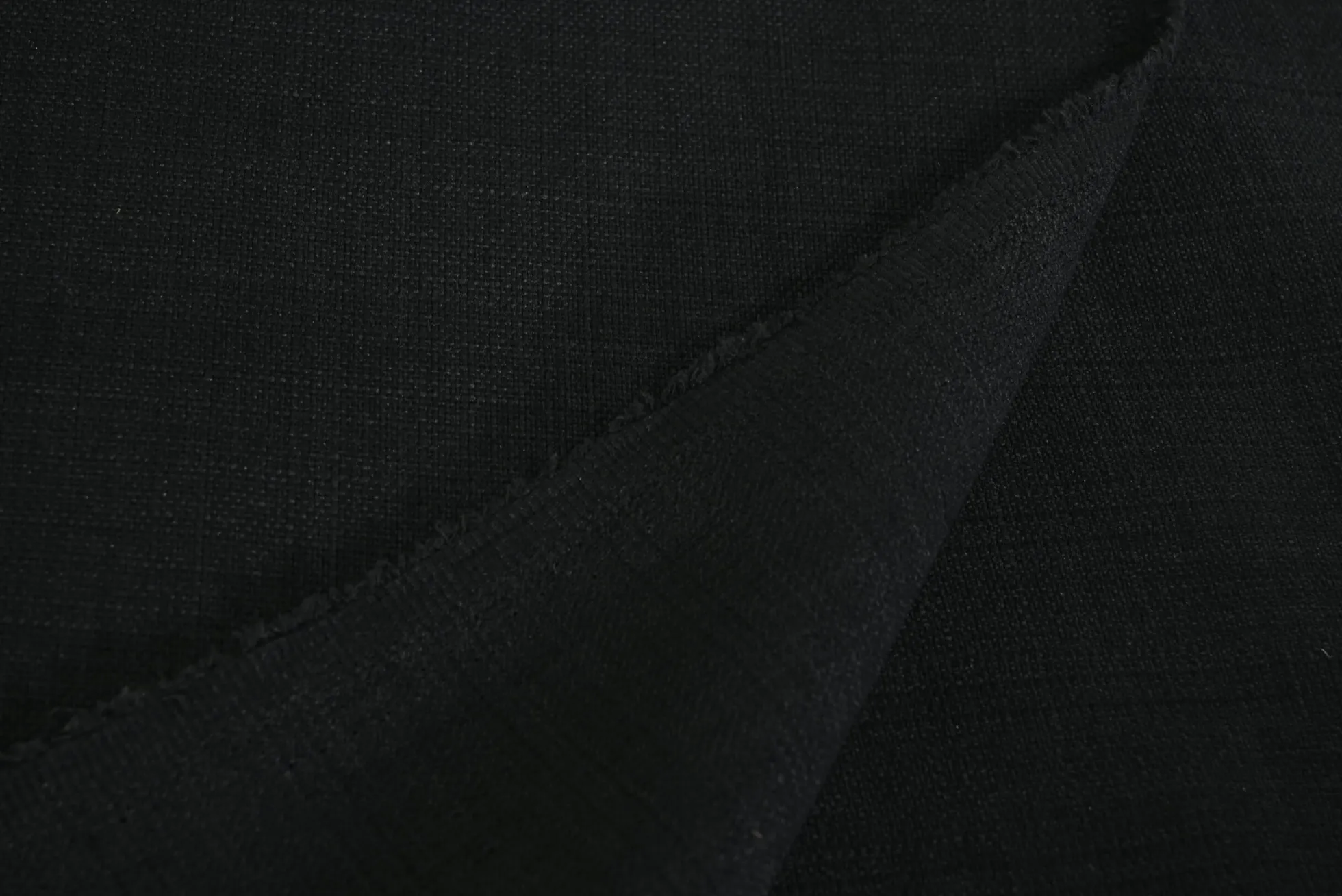 Meubelstof / outdoorstof – Zwart & antraciet linnenlook