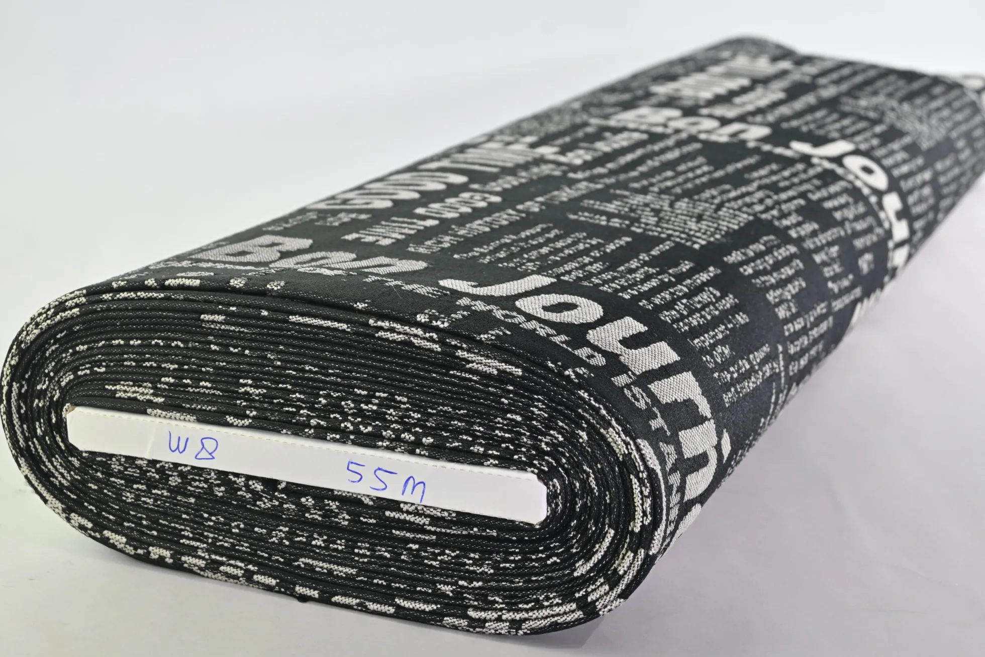 Meubelstof / Outdoor – Zwart ‘Good Time’ jacquard