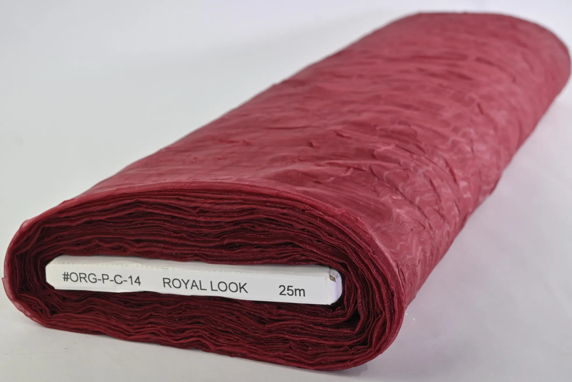Organza crinkle – Bordeauxrood