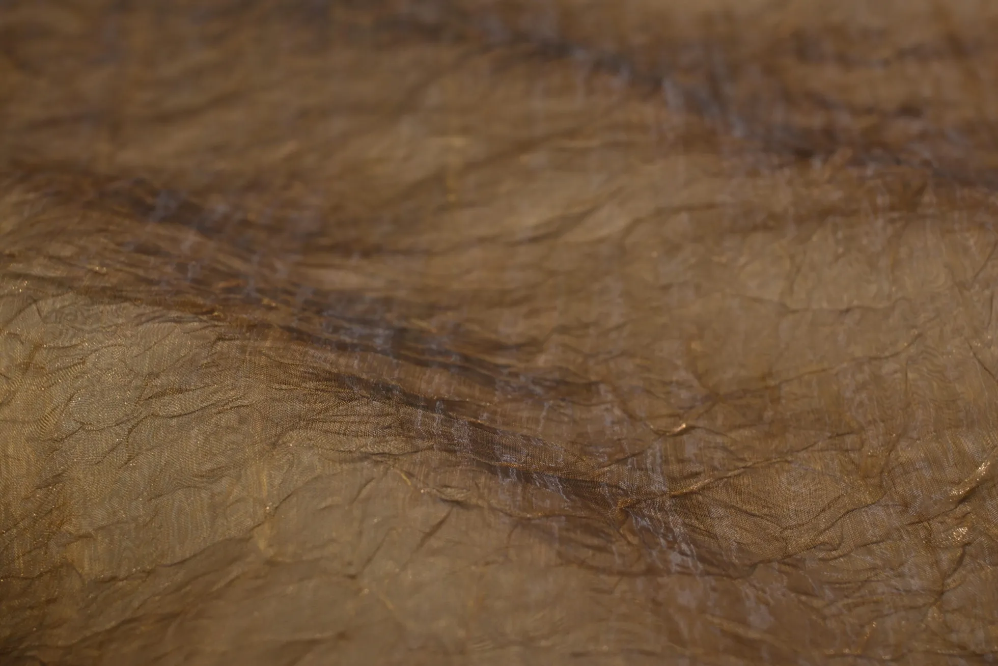 Organza crinkle – Cognac