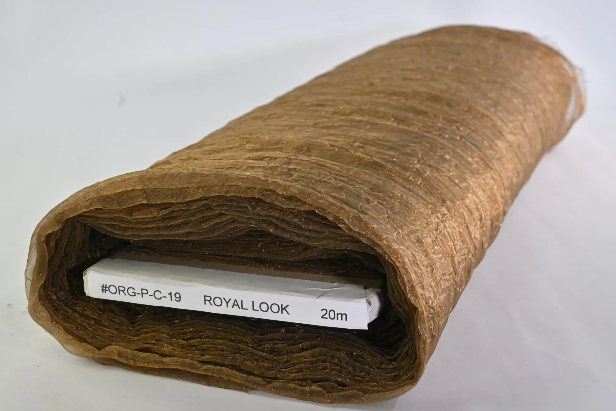 Organza crinkle – Cognac