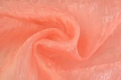 Organza crinkle – Donker zalmroze