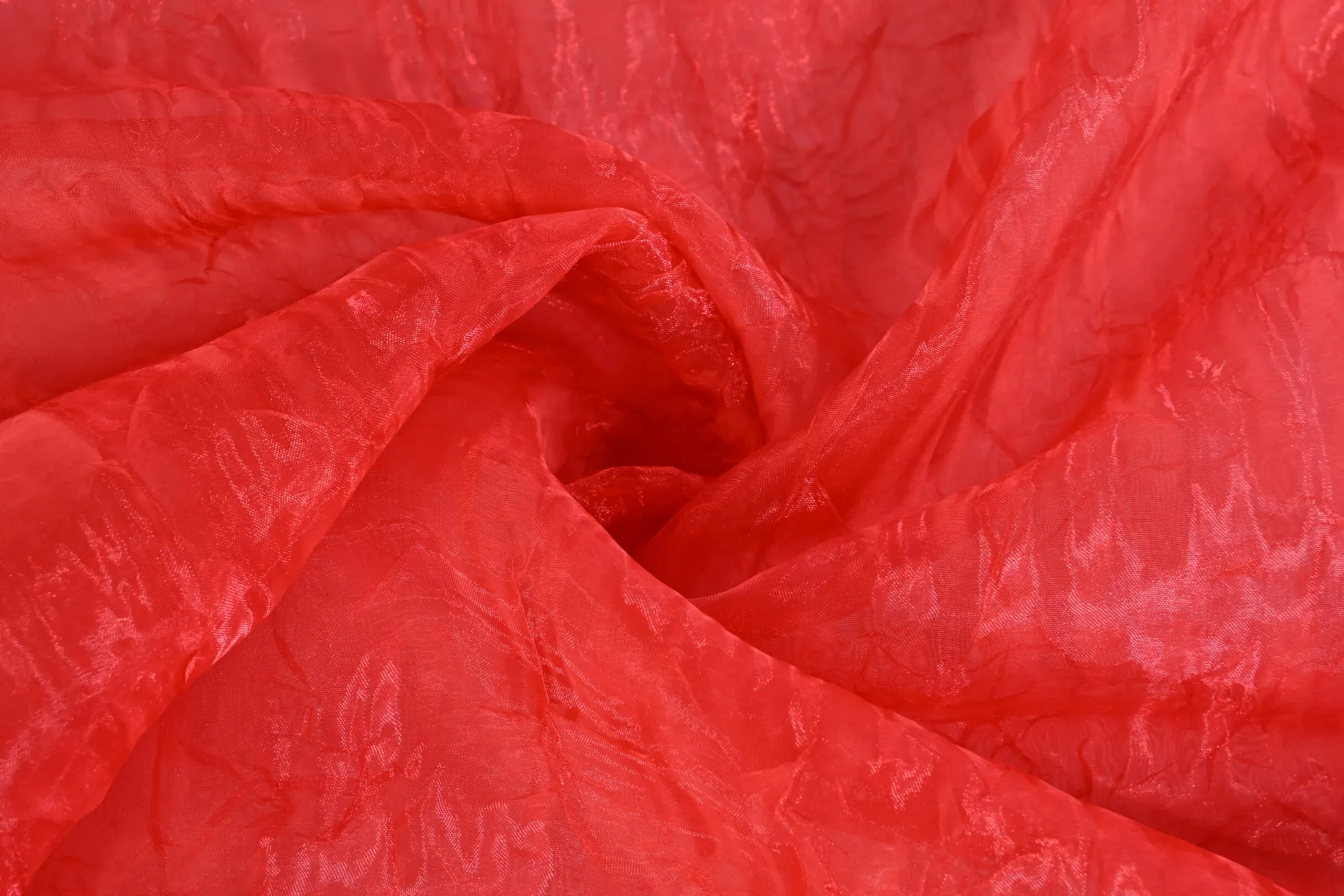Organza crinkle – Rood