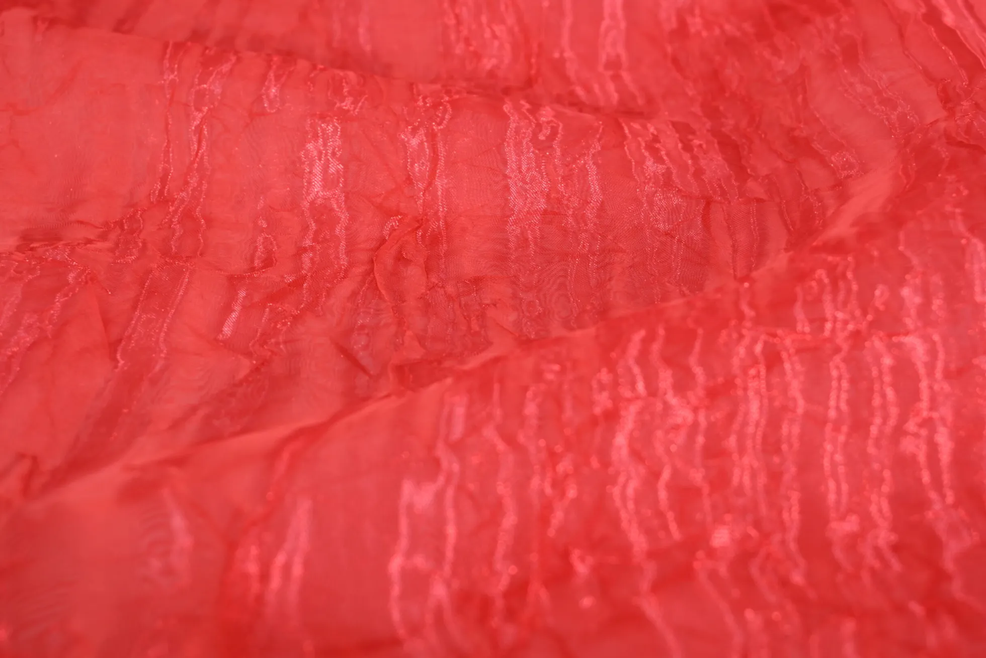 Organza crinkle – Rood