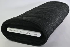 Organza crinkle – Zwart