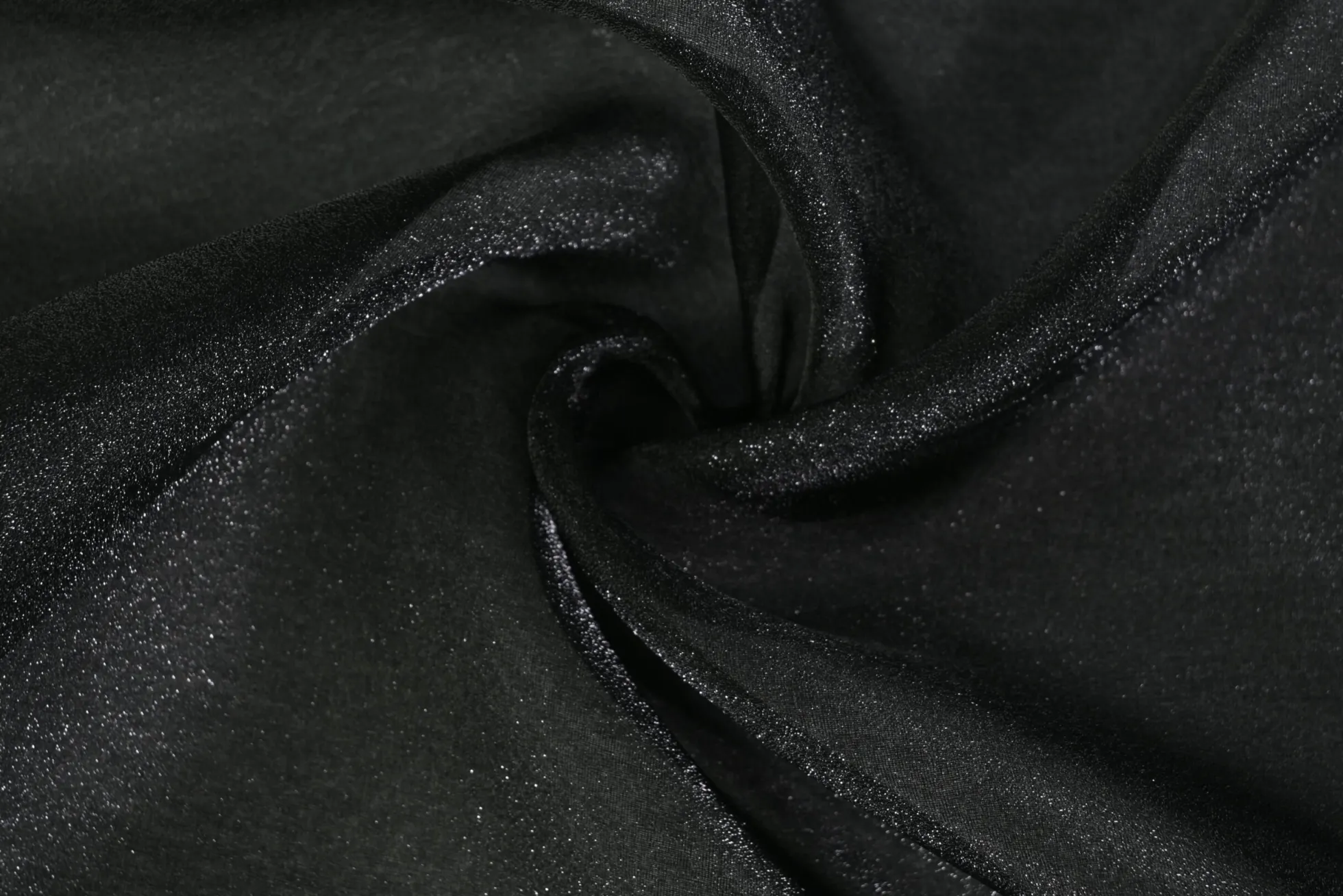 Organza two-tone crêpe – Zwart