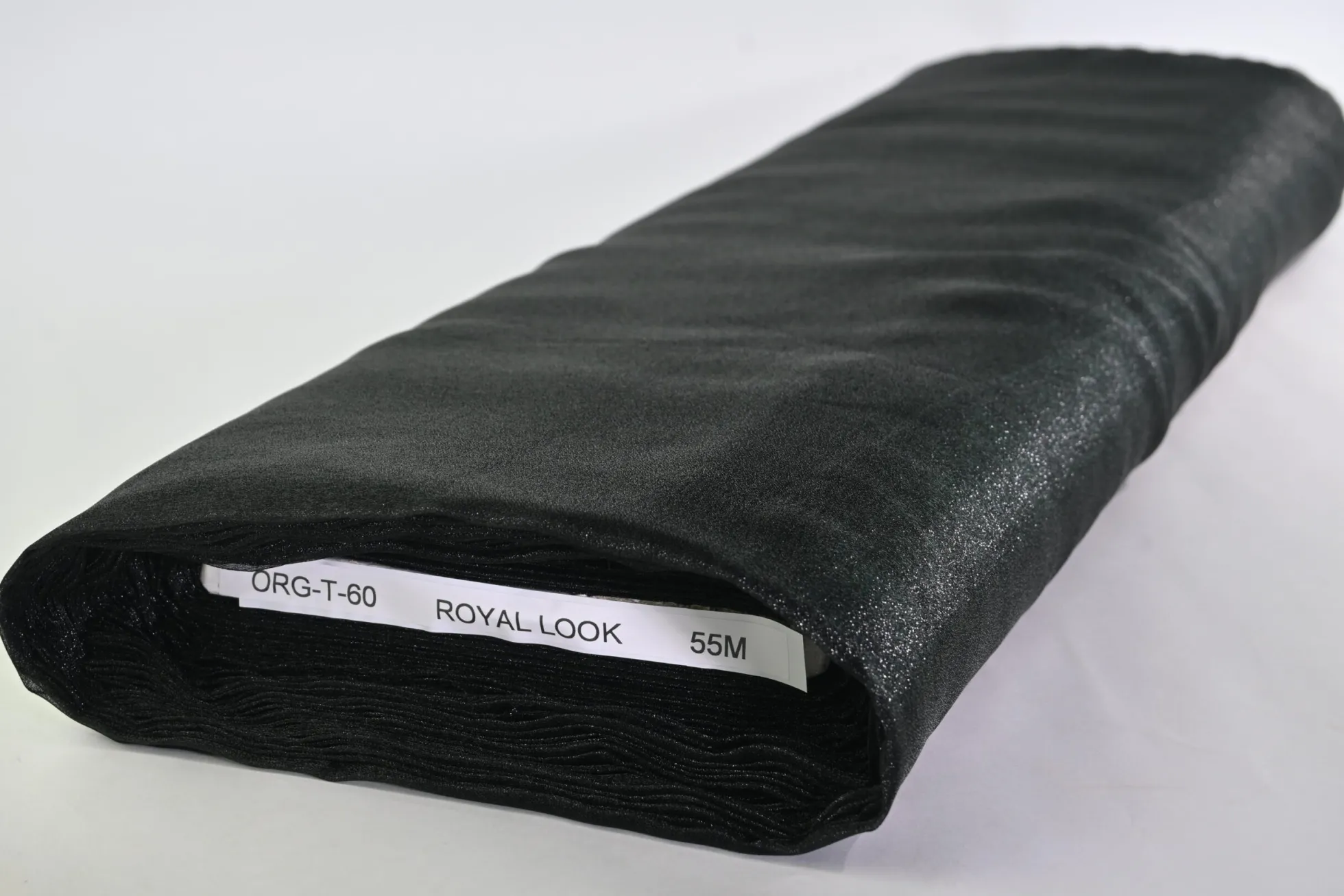 Organza two-tone crêpe – Zwart