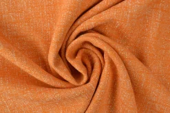 Pantalonstof – Licht oranje melange met linnen