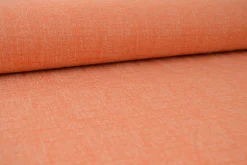 Pantalonstof – Oranje melange met linnen
