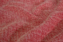 Pantalonstof – Rood melange met linnen