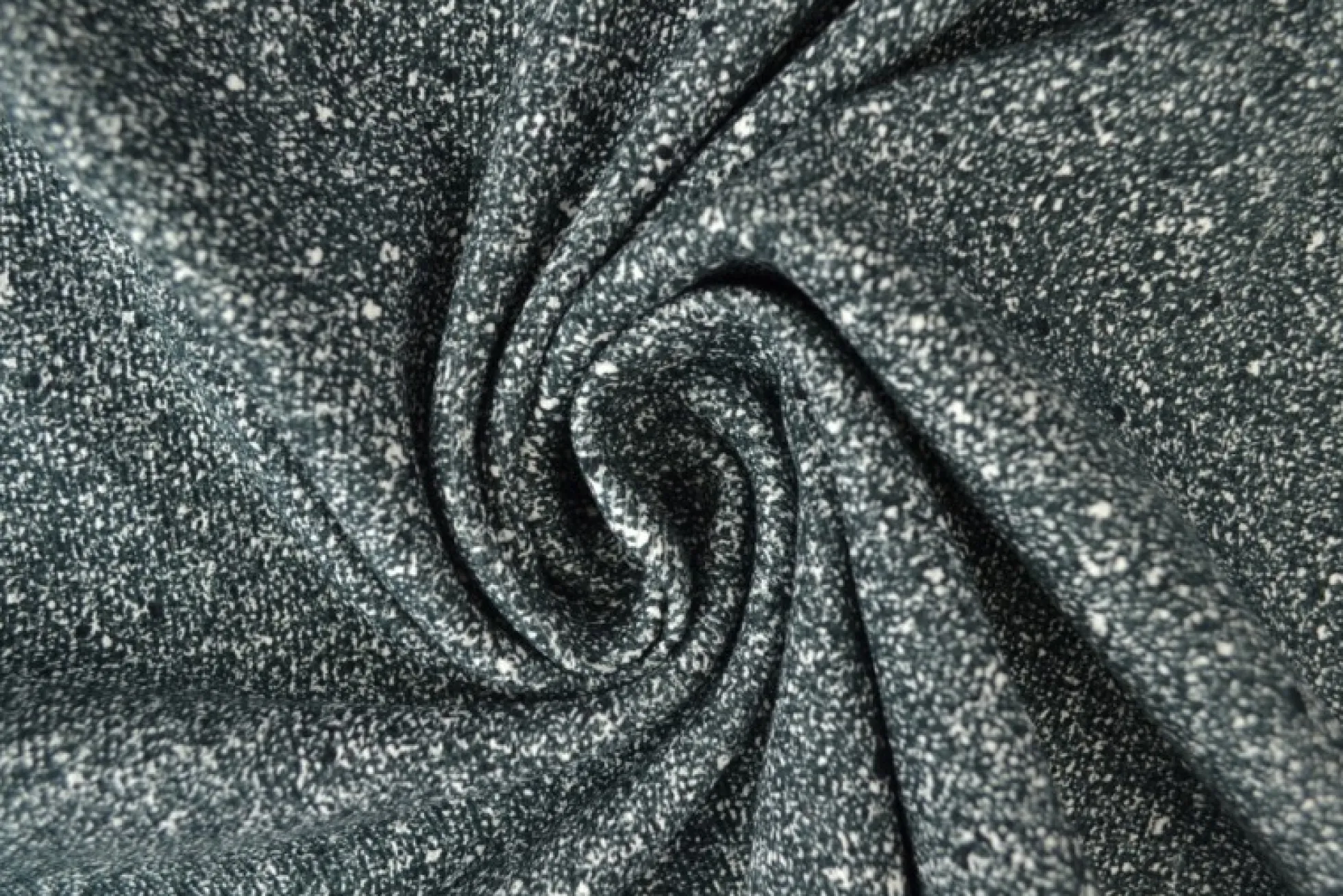 Rib jersey – Dark grey snow