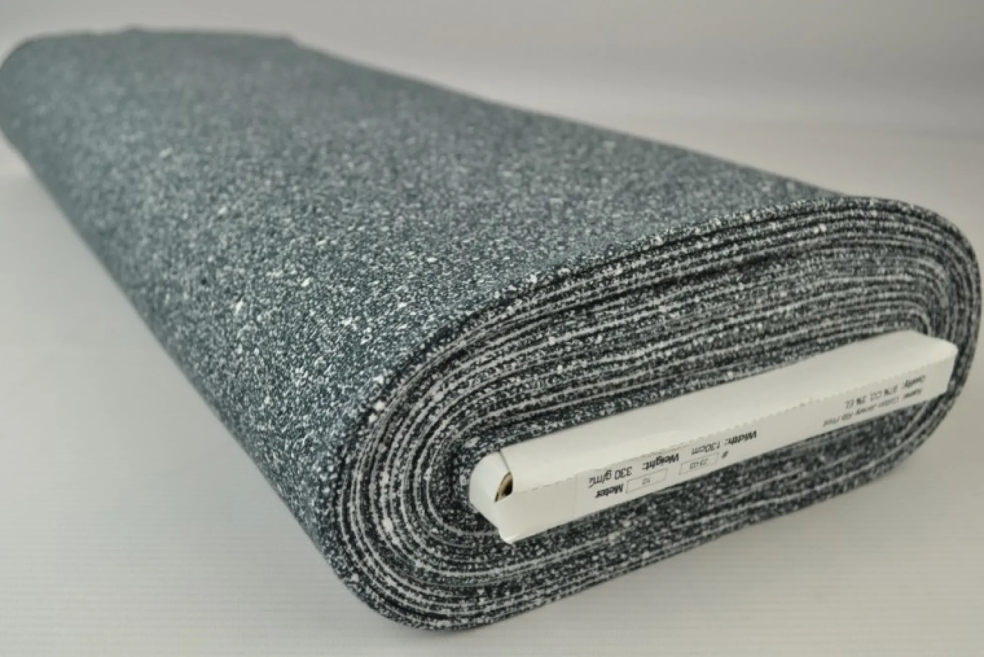 Rib jersey – Dark grey snow