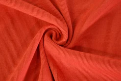 Rib jersey – Donker oranje