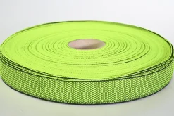 Singelband – Fluor limegroen & zwart – 32mm