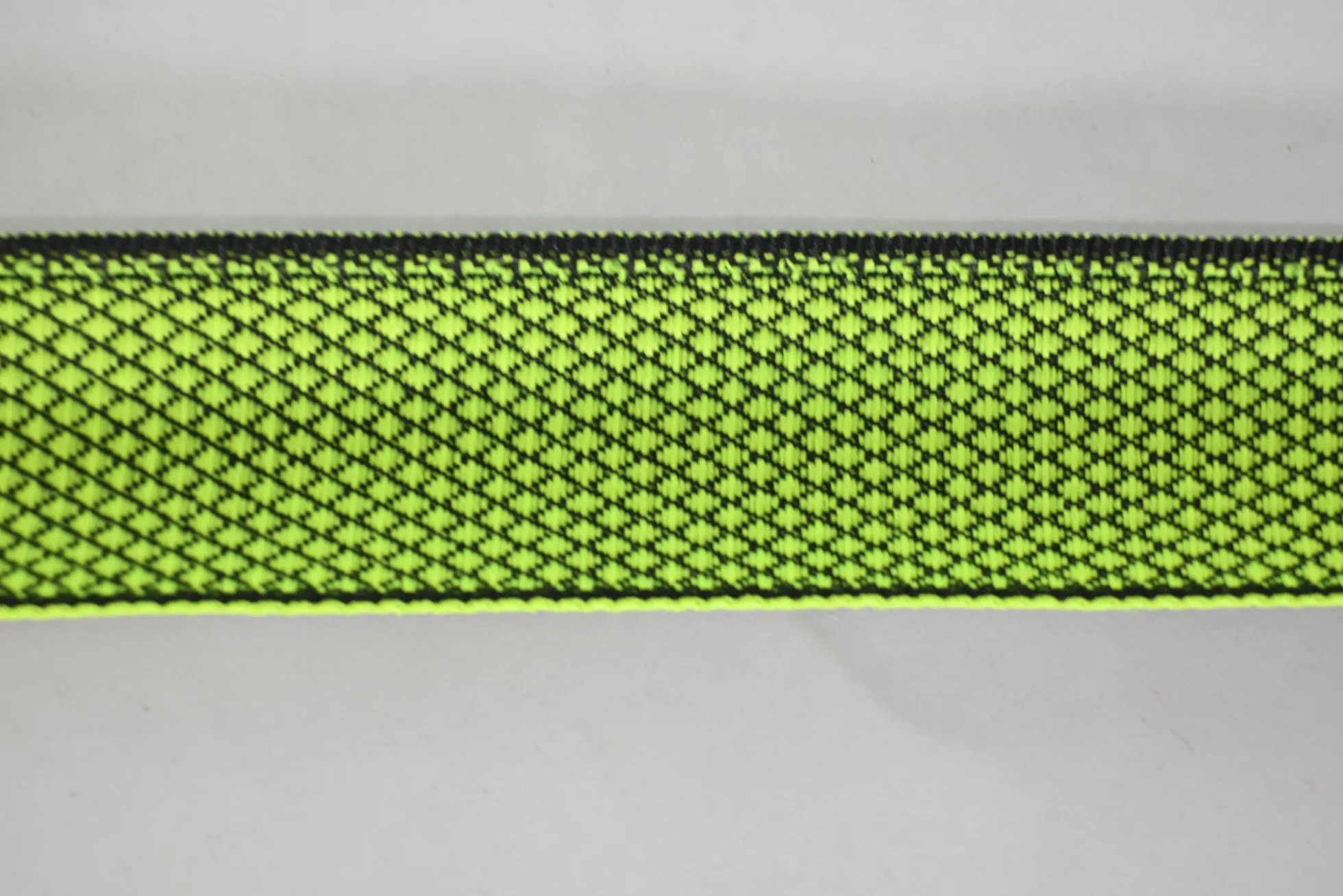 Singelband – Fluor limegroen & zwart – 32mm