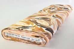 Stretch katoen – Brush caramel