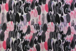 Stretch katoen – Brushstroke pink