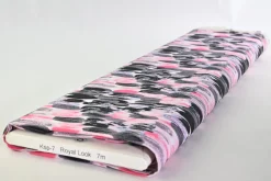 Stretch katoen – Brushstroke pink