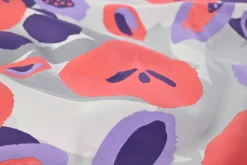 Stretch katoen – Coral & lila art Milliblu’s