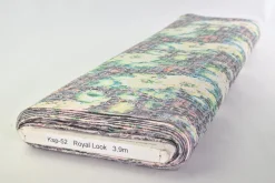 Stretch katoen crinkle – Faded floral