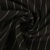 Stretch katoen – Donkerbruin gestreept soft touch