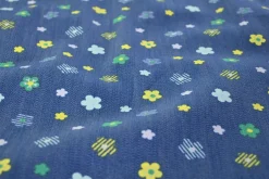 Stretch katoen – Floral denim