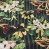 Stretch katoen – Floral stripes