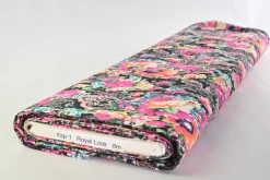 Stretch katoen – Flowers & paisley allover
