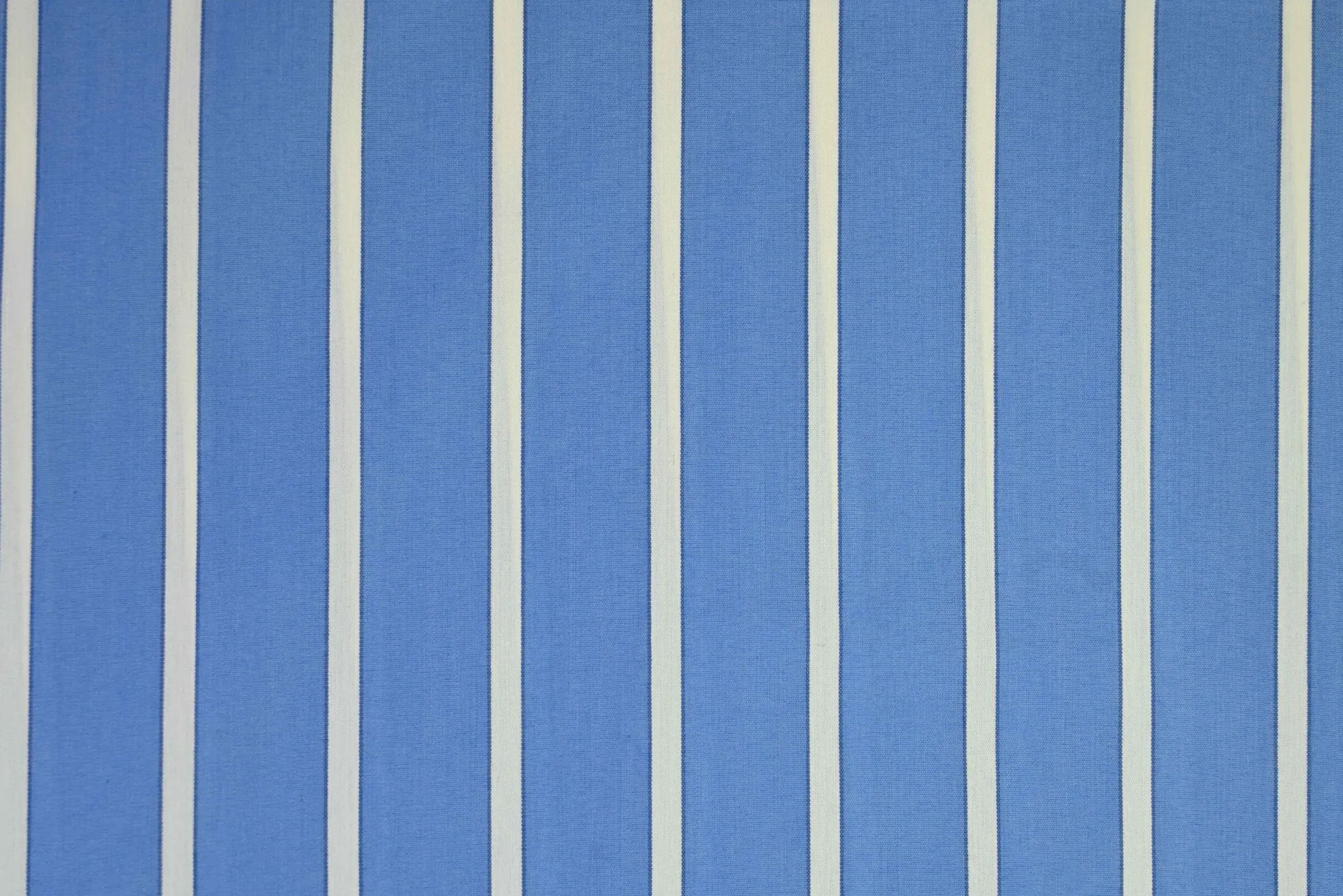 Stretch katoen gestreept – Blauw & wit