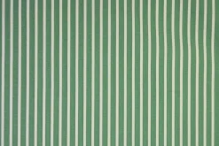 Stretch katoen gestreept – Groen & wit
