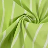 Stretch katoen gestreept – Limegroen & wit