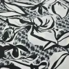 Stretch katoen – Houndstooth black & white